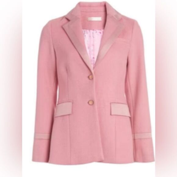 LoveShackFancy Lula blazer in powdered pink NWT XS - Picture 8 of 13